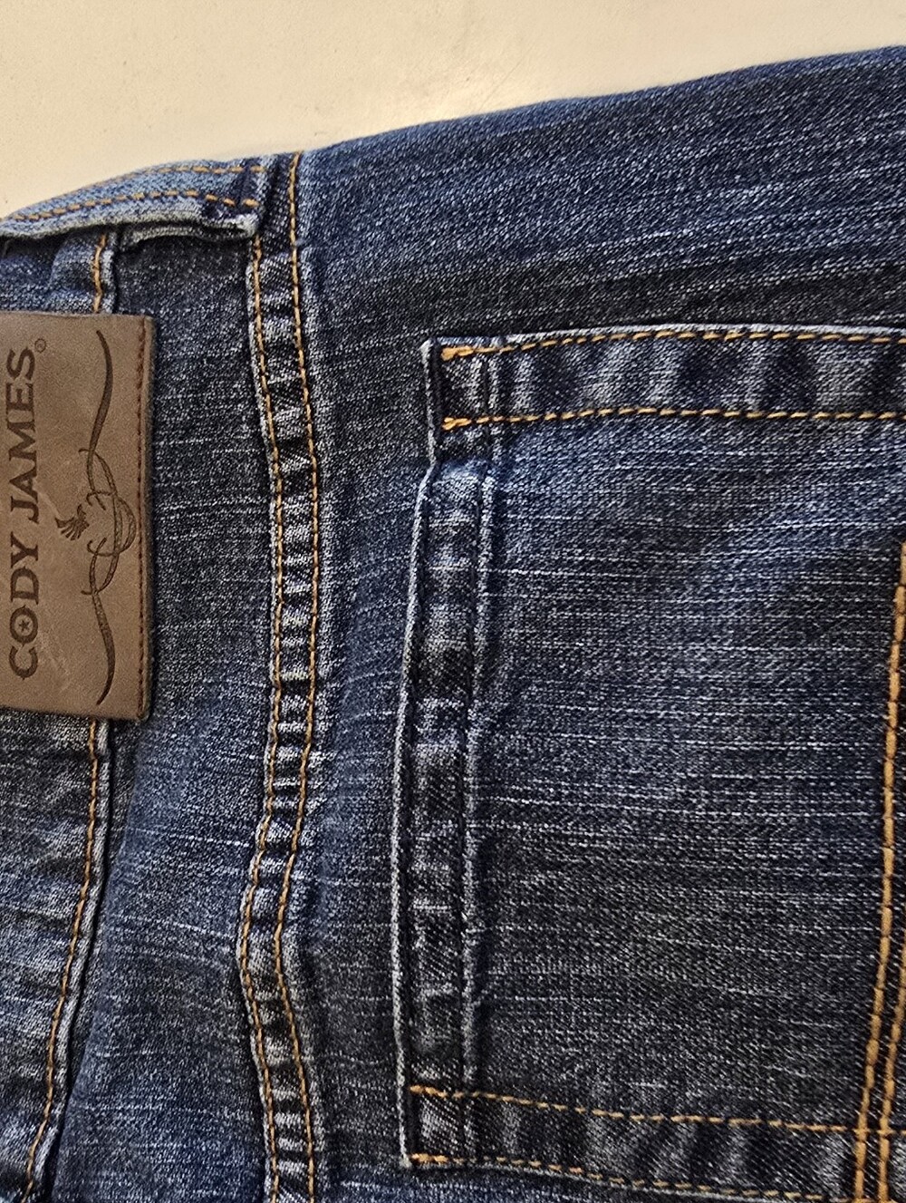 Cody James Medium Wash Straight Leg Cotton Blend Casual Blue Jeans Mens 32 X32 - Picture 10 of 14